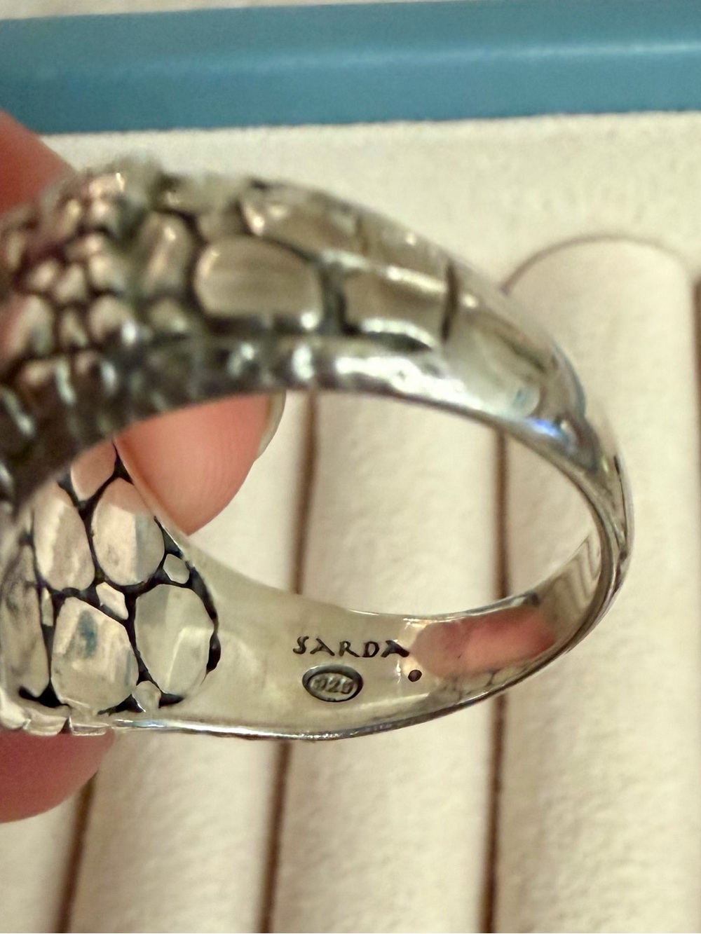 NWOT Sarda Sterling Silver Cat Ring - Picture 3 of 3